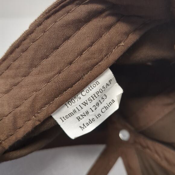 Answer Plot Strapback Hat Brown One Size Growing Smarter Starts Here - Picture 8 of 8